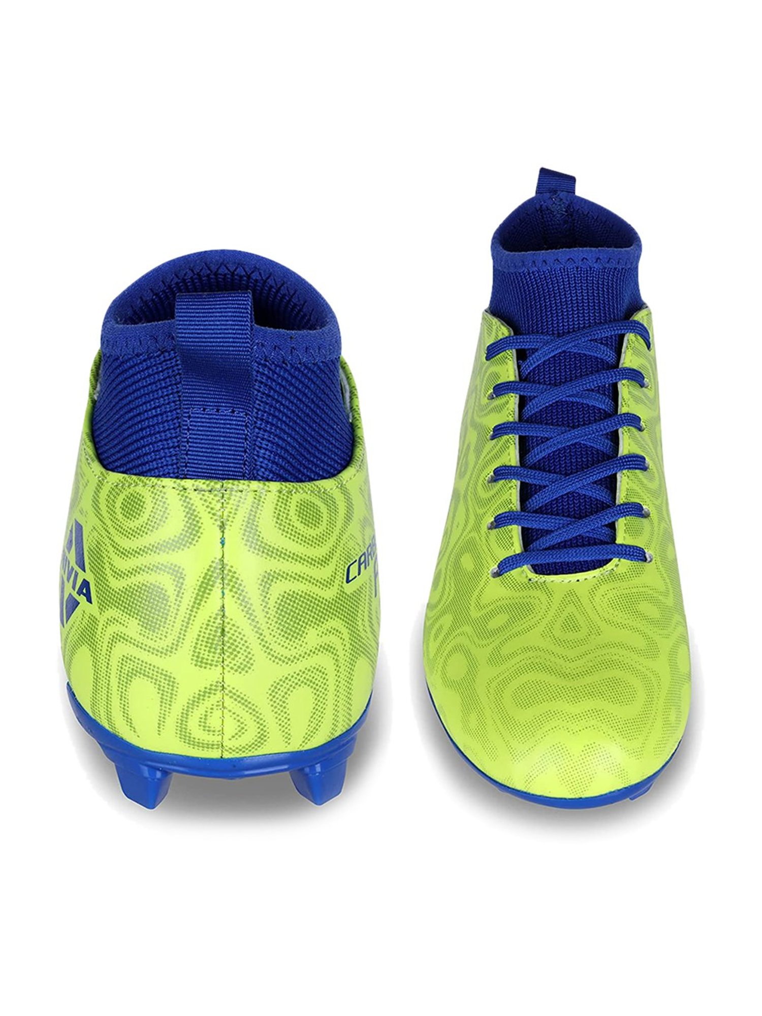 Nivia Men's Pro Carbonite 2.0 Sulfhur Green Football Shoes