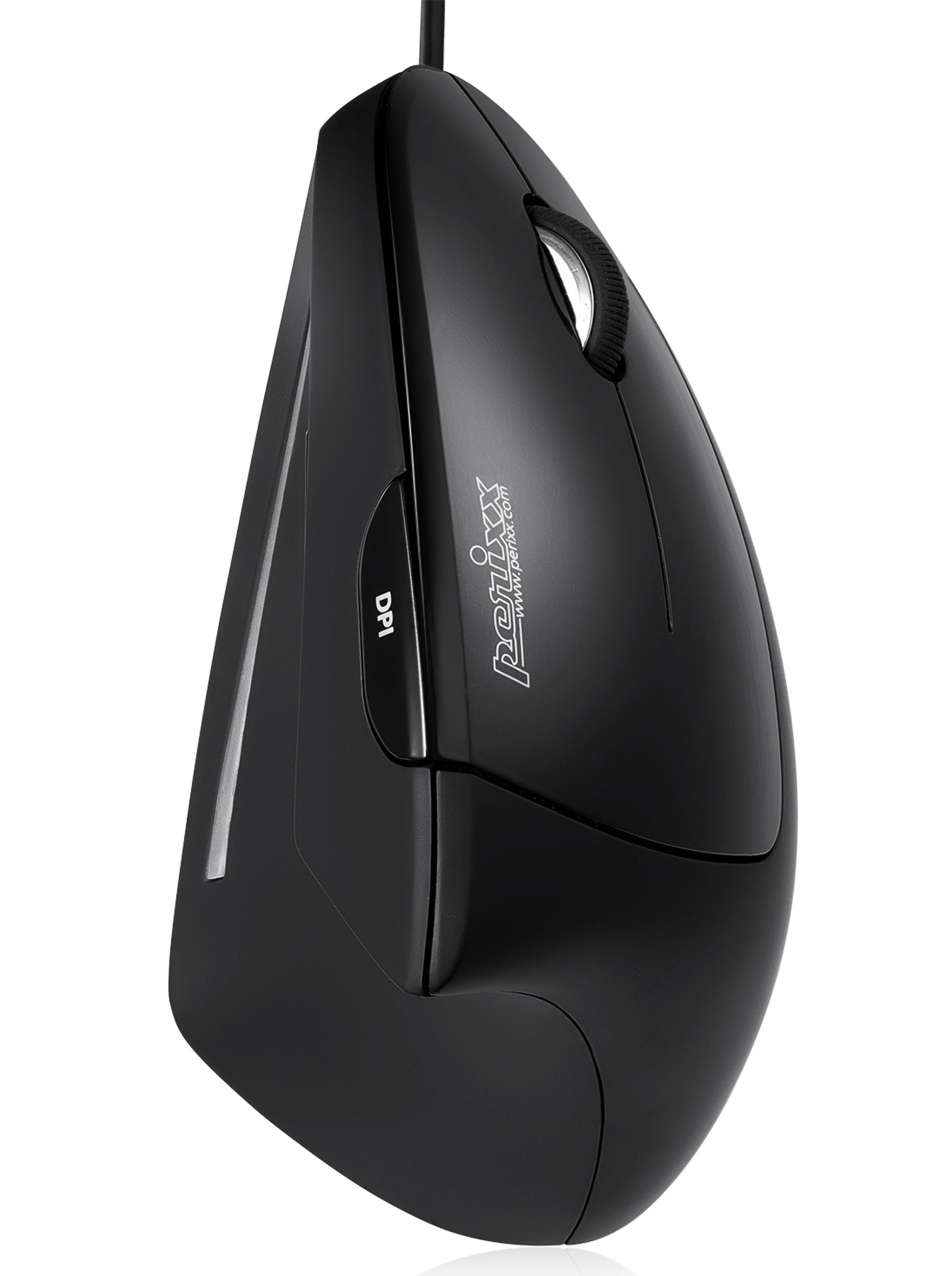 Perixx PERIMICE-713 Wireless Ergonomic Vertical Mouse - 1000/1500/2000 DPI - Right Handed - Recommended with RSI User