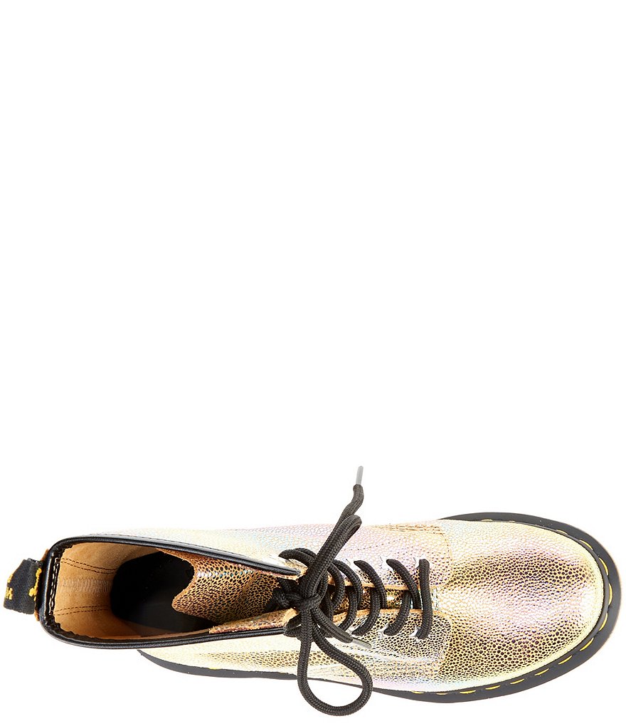Dr. Martens Women's 1460 Rainbow Ray Metallic Lace-Up Combat Boots