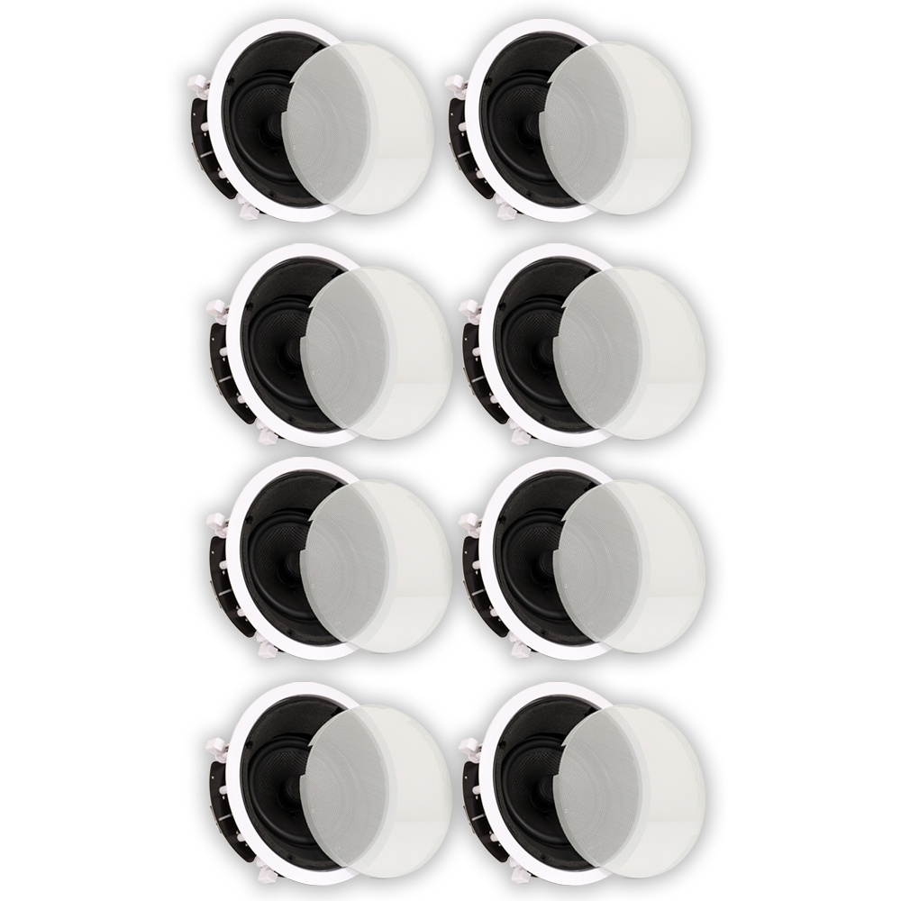 Theater Solutions TS65A In Ceiling 6.5" Angled Speakers Home Theater 8 Speaker Set
