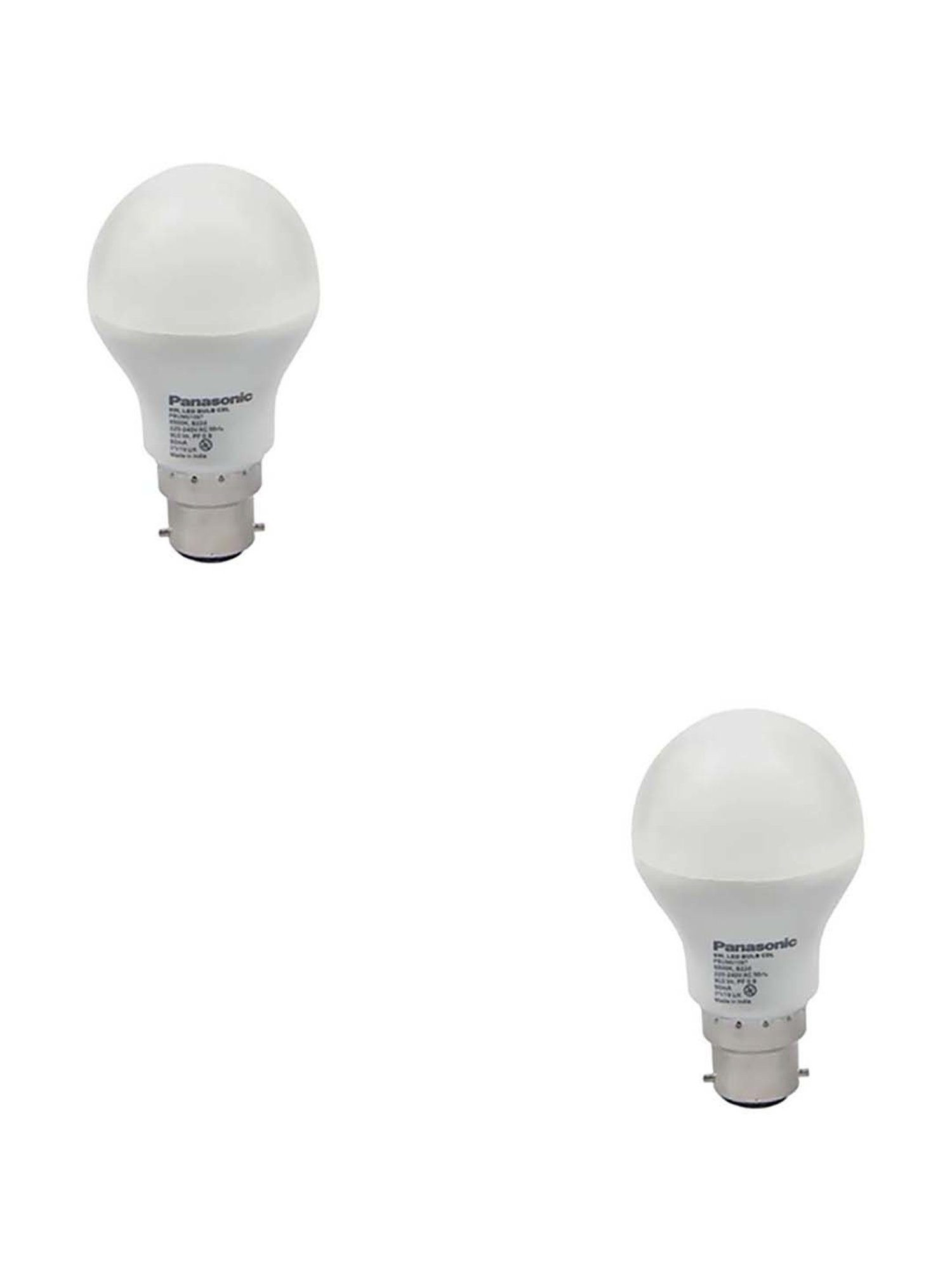 Panasonic B22 9Watt LED Bulb - Pack of 2 (Cool Day Light)