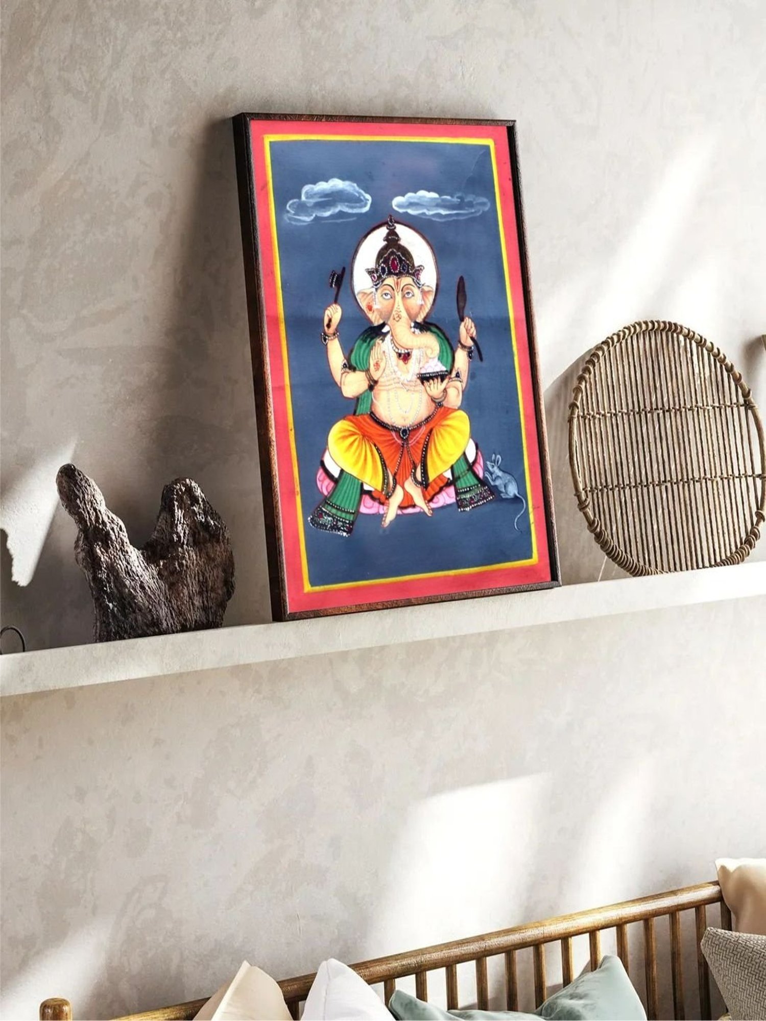 The Art House Abstract Multicolor Canvas Painting