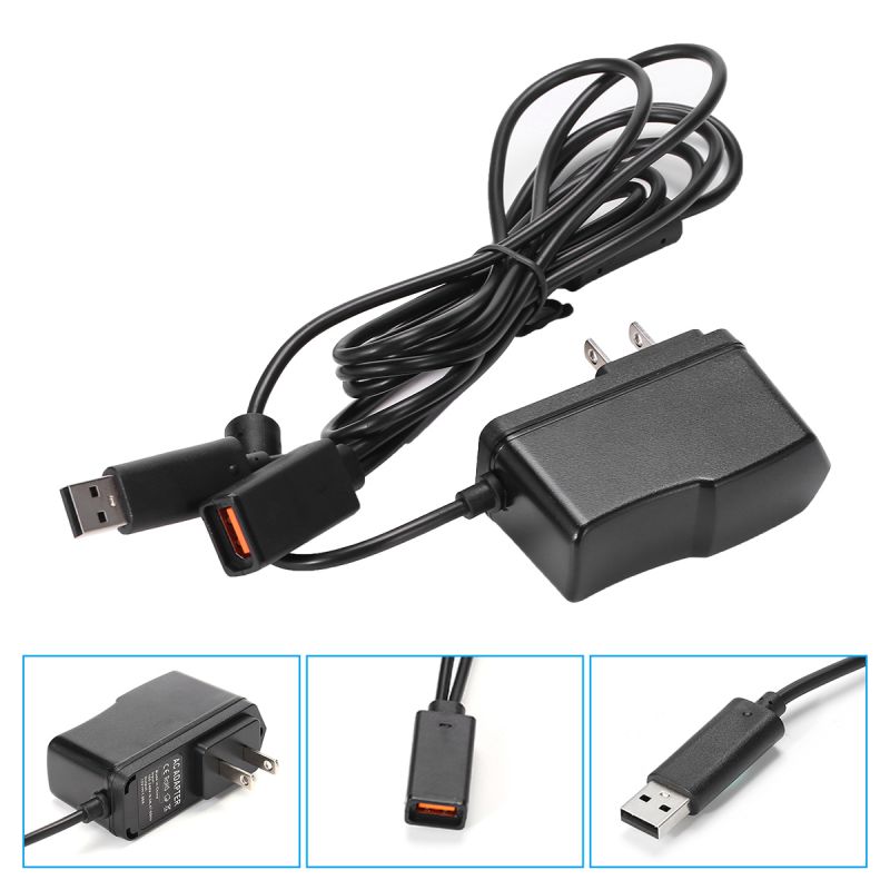 FirstPower USB AC Power Adapter Supply Cable for Xbox 360 XBOX360 Kinect Sensor