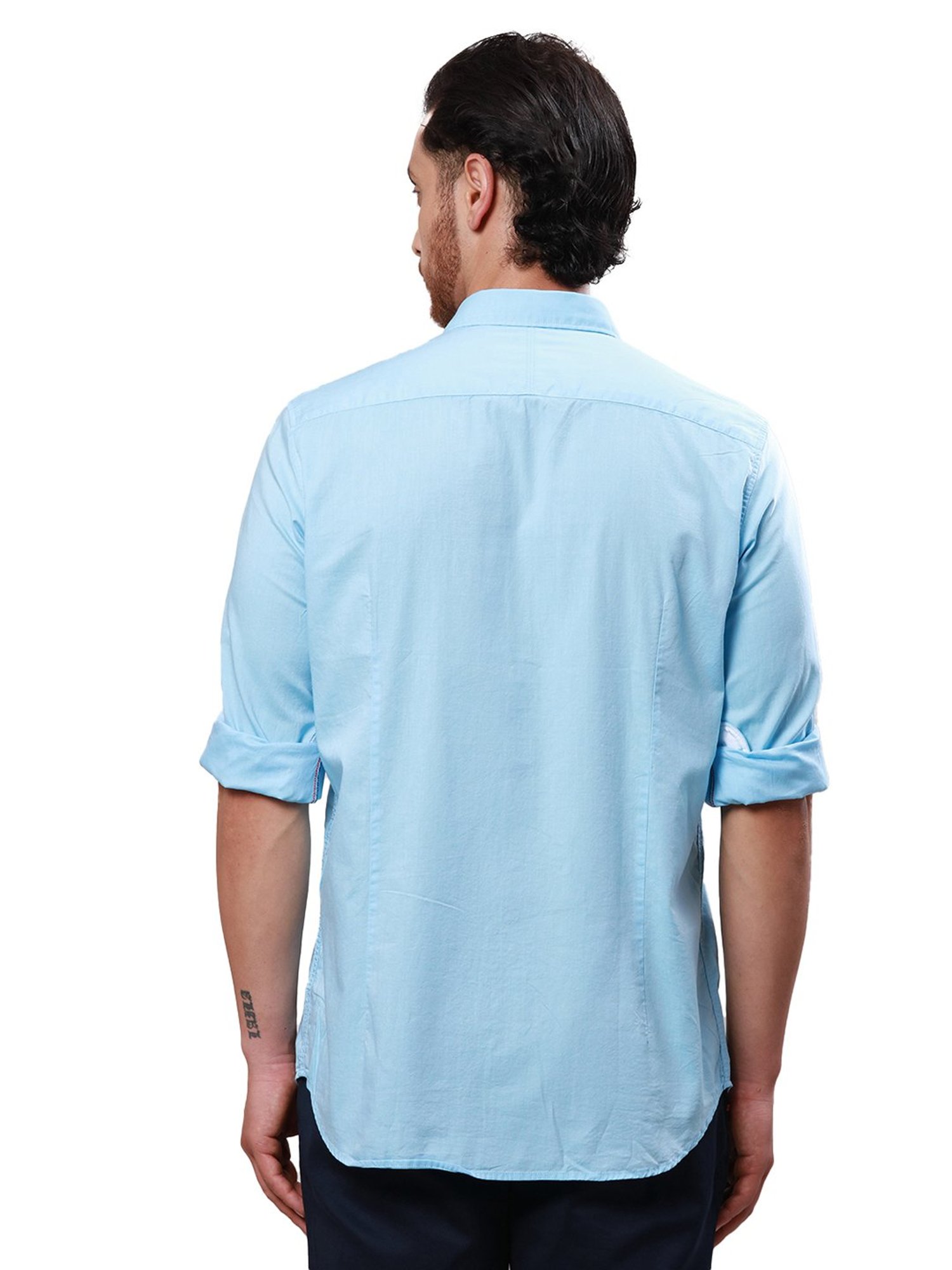 Raymond Sky Blue Contemporary Fit Shirt