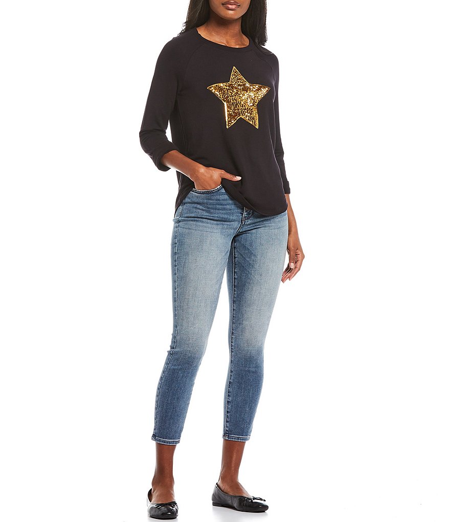 NYDJ Ami High Rise Exposed Button Fly Skinny Jeans
