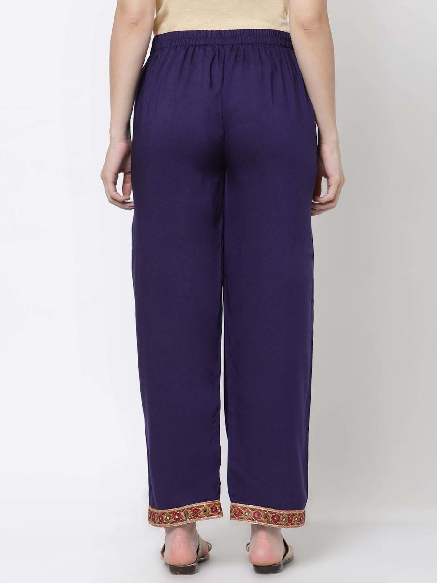 DART STUDIO Navy Regular Fit Palazzos