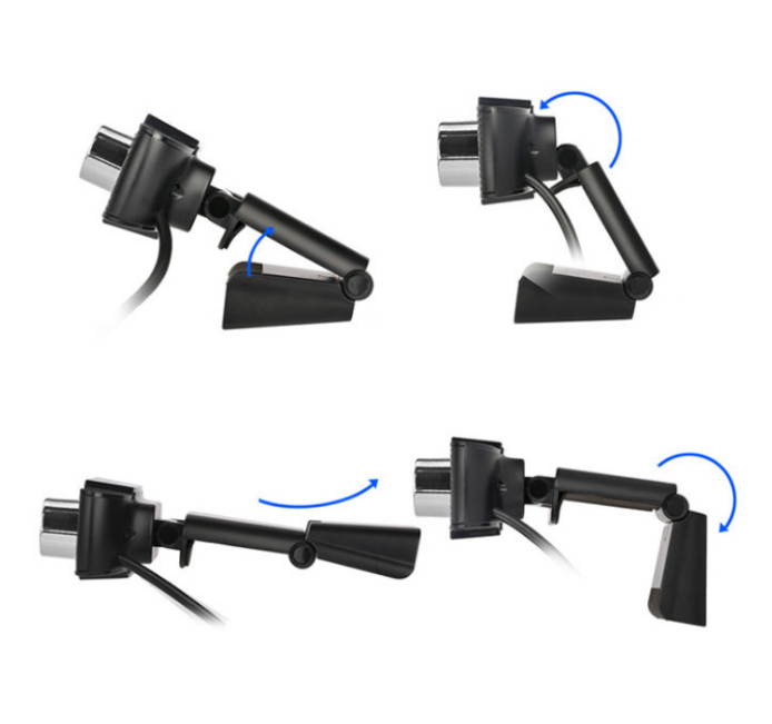 KINGZONE Webcam for PC, 1080P Full HD Web Camera with Microphone for Desktop Mac Smart TV, with USB Plug, Compatible for Win10/8/8.1/7/XP Linux for Skype, Streaming, Teleconference, Video Chat