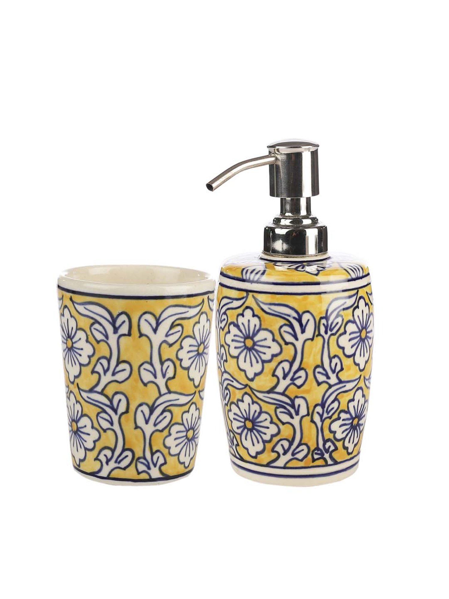 VarEesha Aztec Multicolor Ceramic Bath Accessories - Set of 2