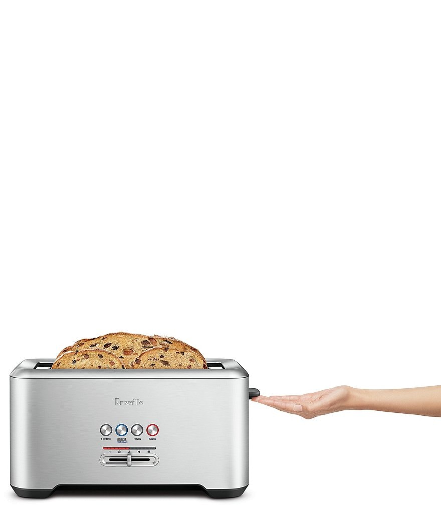 Breville A Bit More'&reg; Long-Slot 4 Slice Stainless Steel Toaster