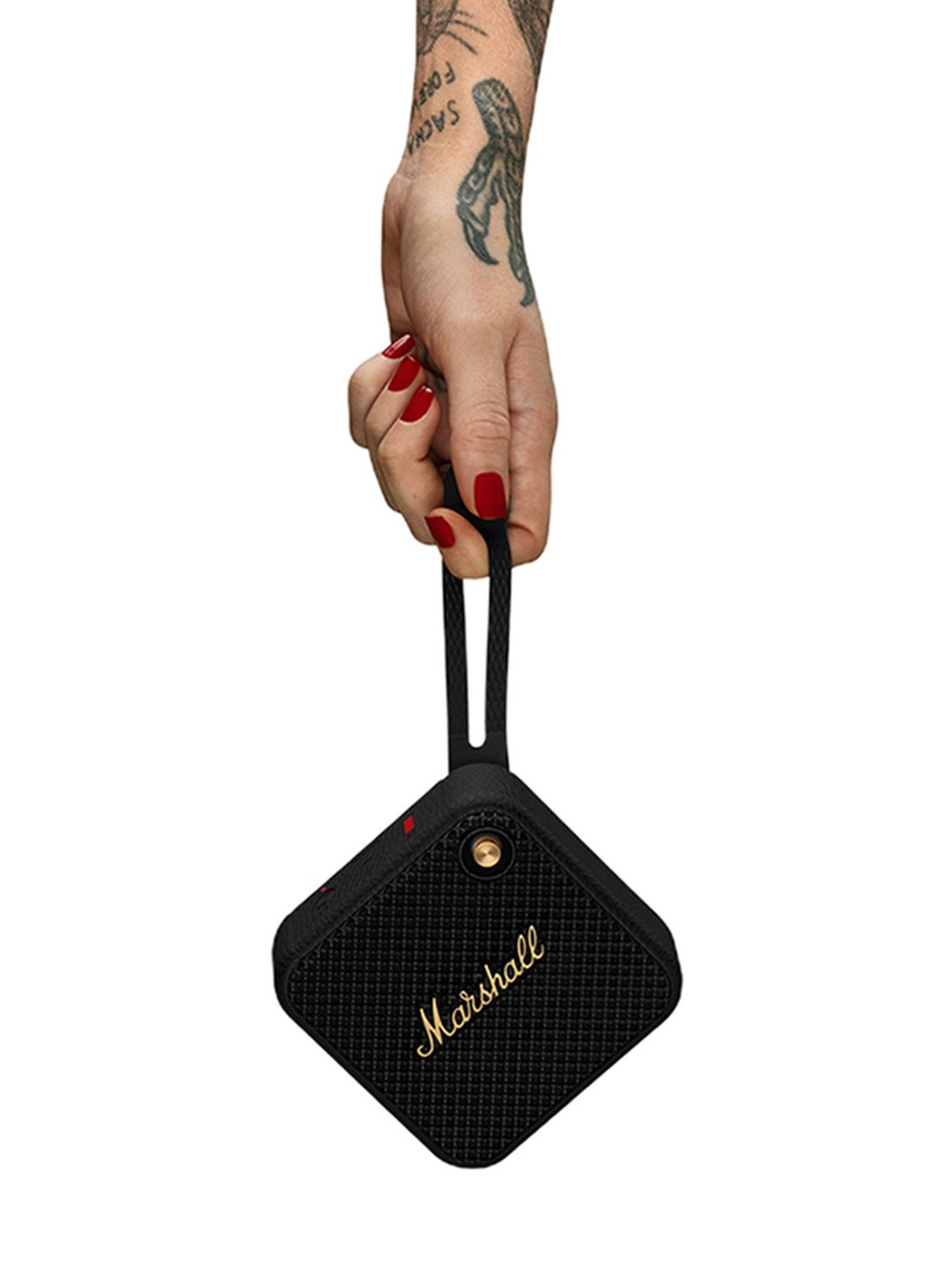 Marshall Willen Portable Bluetooth Speaker (Black & Brass)