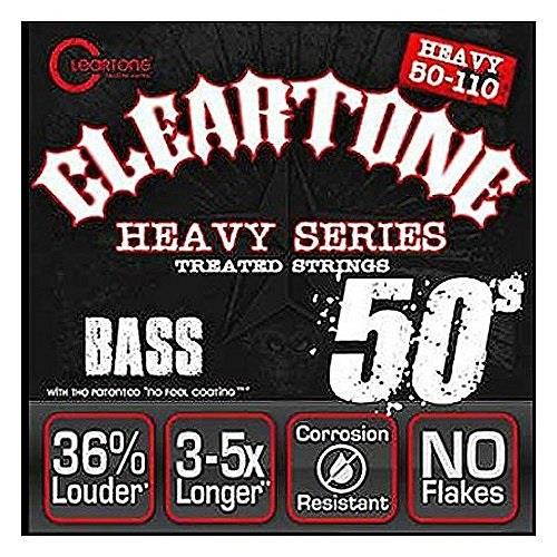 Cleartone Heavy Series Bass Guitar Strings - 4 String - 6550 - 50-110 Treated