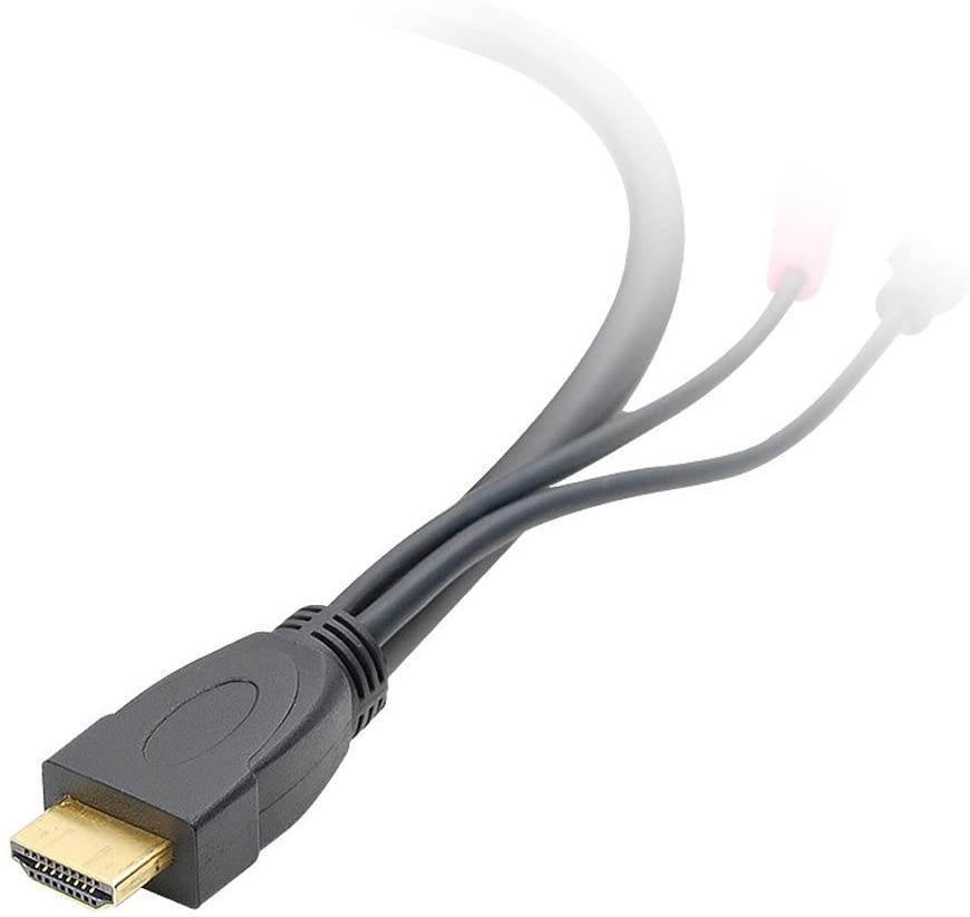 SIIG CE-KV0211-S1 USB HDMI KVM Cable with Audio and Mic