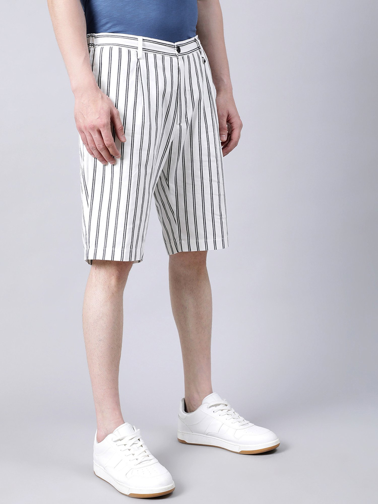 Antony Morato White Striped Shorts