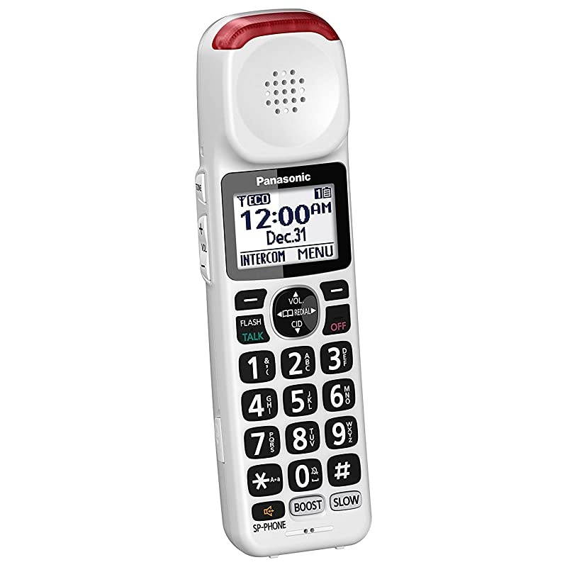 Cordless Phone Handset Accessory Compatible with KX-TGM420W Series Cordless Phone Systems - KX-TGMA44W (White)