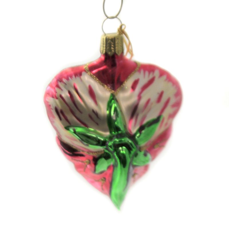Holiday Ornaments 3.5" Pansy Pink Garden Flower  -  Tree Ornaments