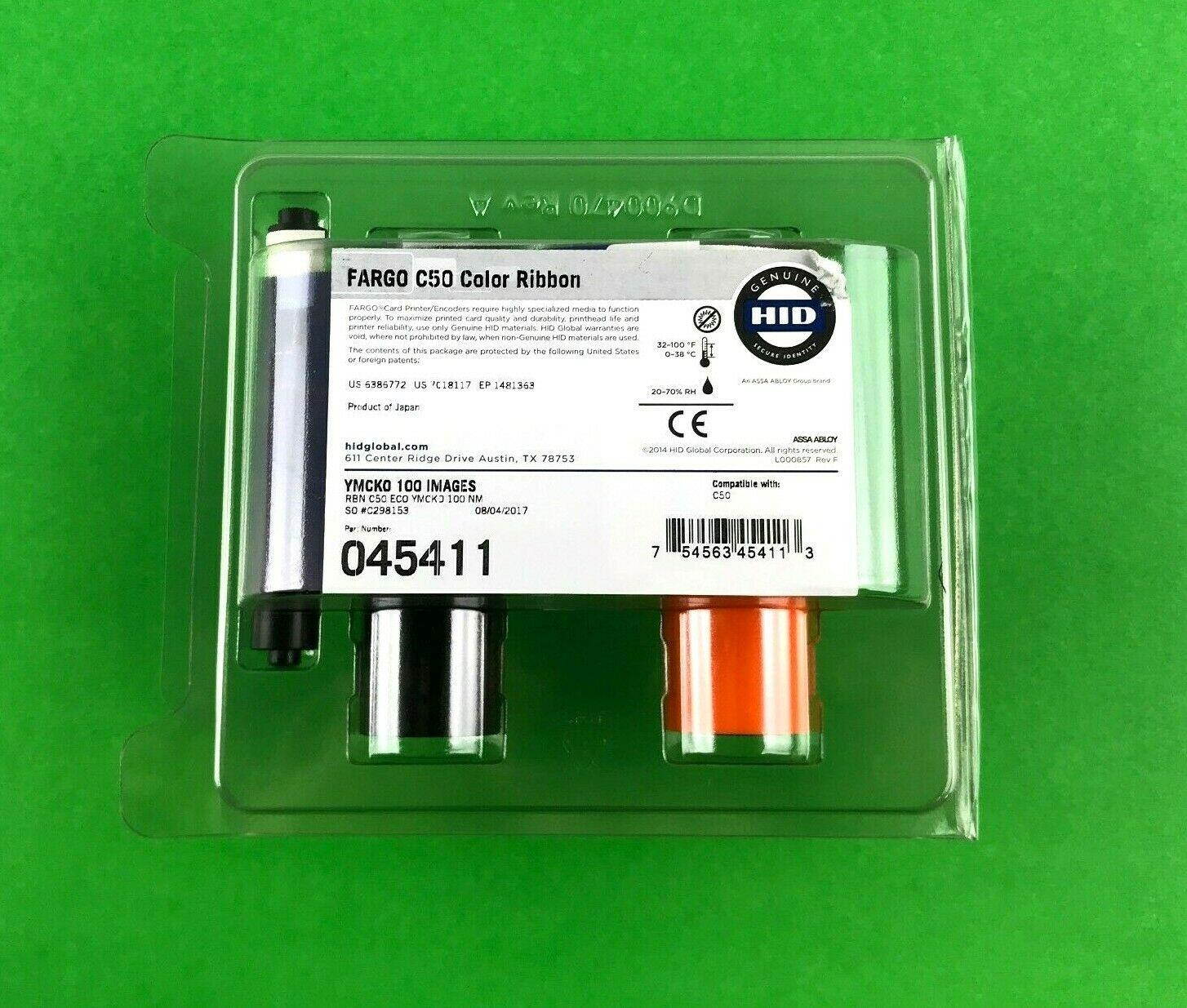 Christoph 45411 (045411) YMCKO Color Ribbon Refill For C50 Printer - 100 Prints#4113