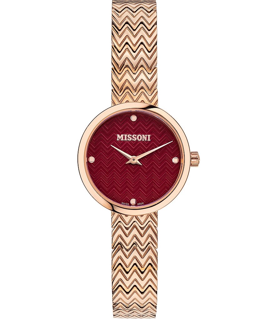Missoni M1 Joyful Red Dial Bracelet Watch