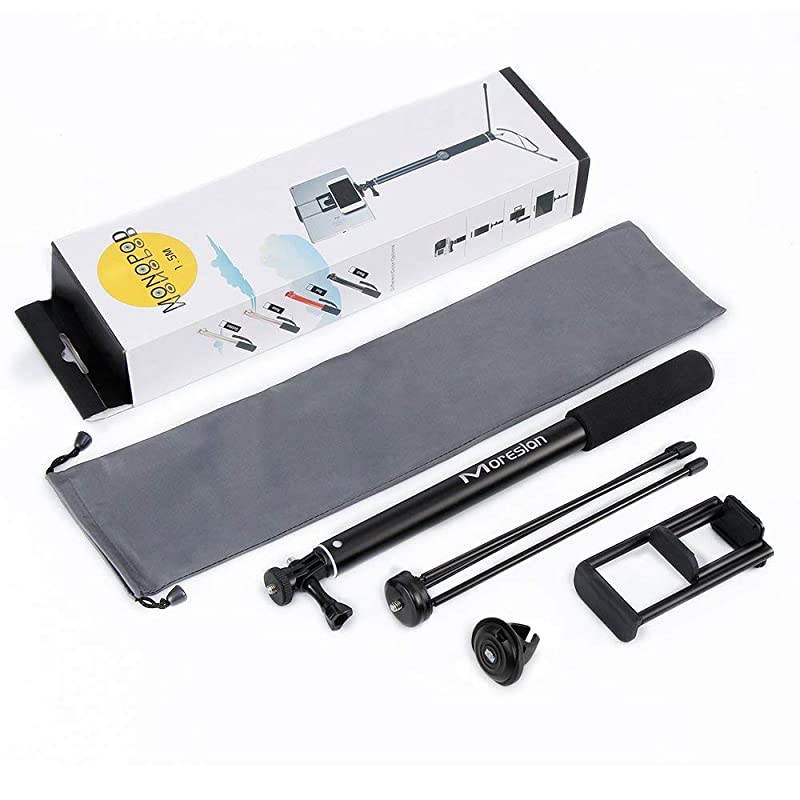 61 Selfie Stick Tripod  Bluetooth Selfie Stick with Tripod Stand and Remote Phone Tripod Extendable Monopod Compatible for iPhone X 8 Plus 7 Plus 6S iPad Samsung Galaxy Phone DSLR Cameras