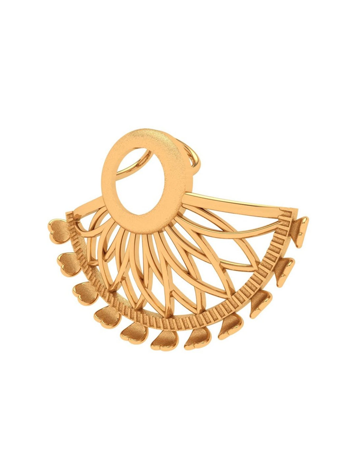 P.C. Chandra Jewellers 14k Yellow Gold Unique Designer Exclusive Pendant