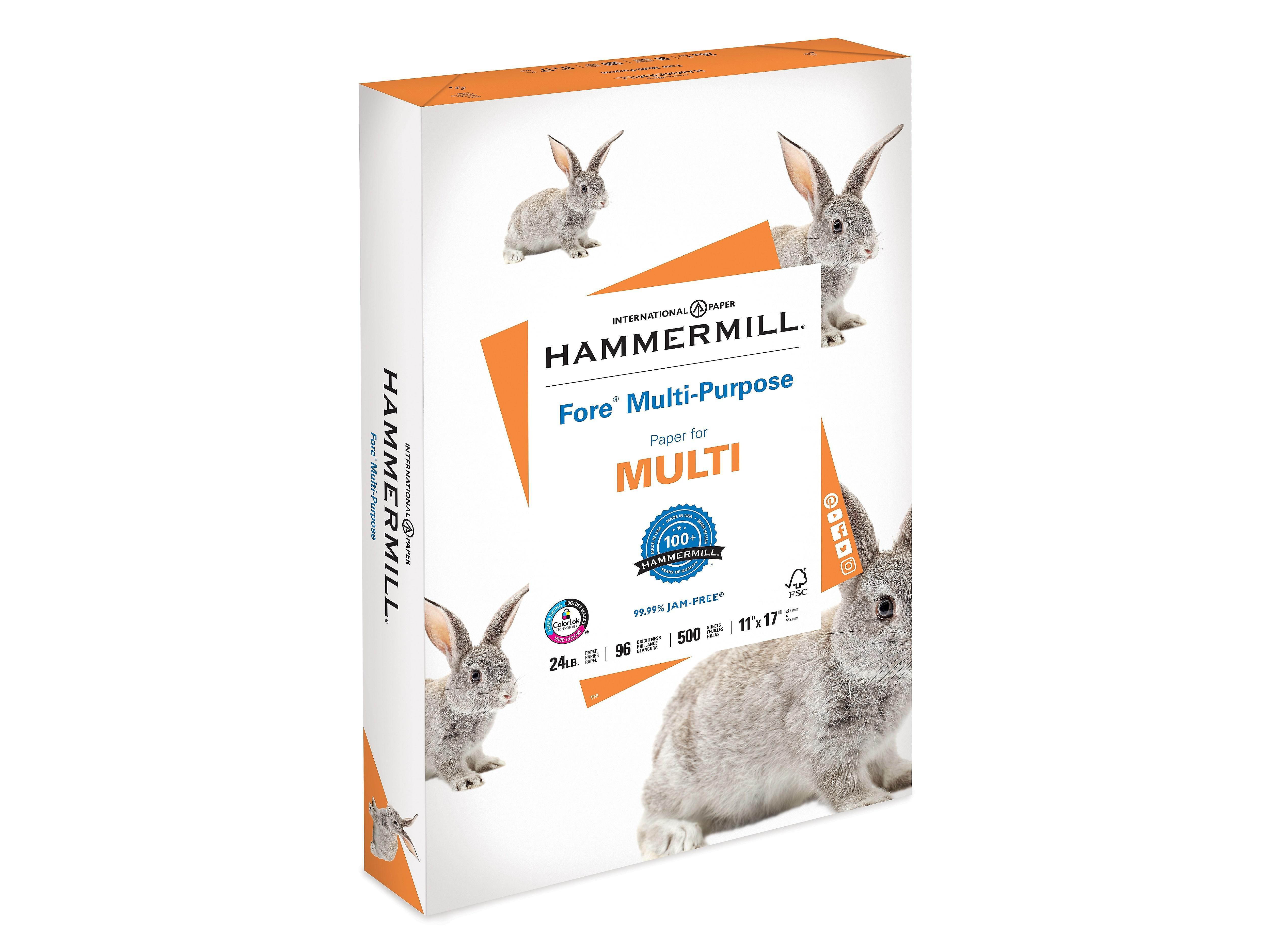 Hammermill Fore 11" x 17" Multipurpose Paper 24 lbs 96 Brightness 2638665