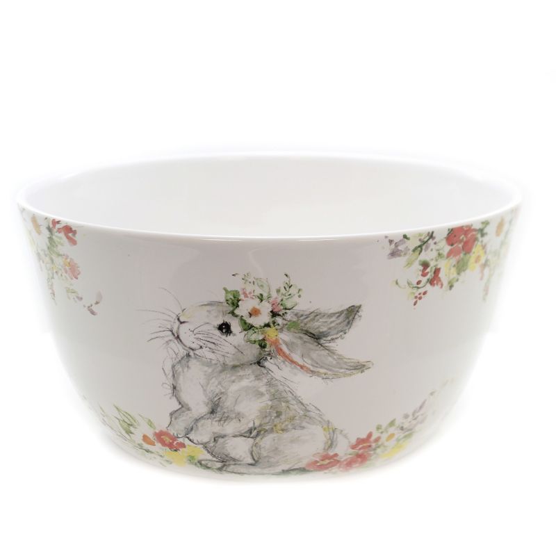 Tabletop 5.5" Sweet Bowl Deep Bowl Easter Floral Lop Eared Spring Certified International  -  Serving Bowls
