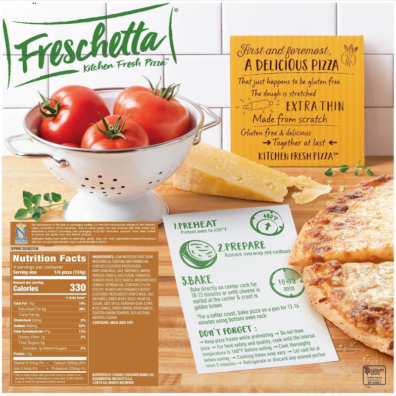 Freschetta Gluten Free Four Cheese Frozen Pizza - 17.5oz