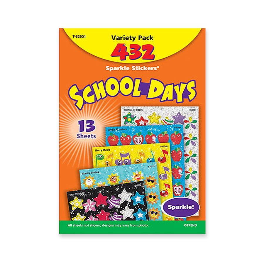 Trend School Days Variety Pack Sparkle Sticker 1 EA