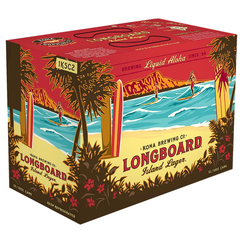 Kona Longboard Island Lager Beer - 12pk/12 fl oz Cans