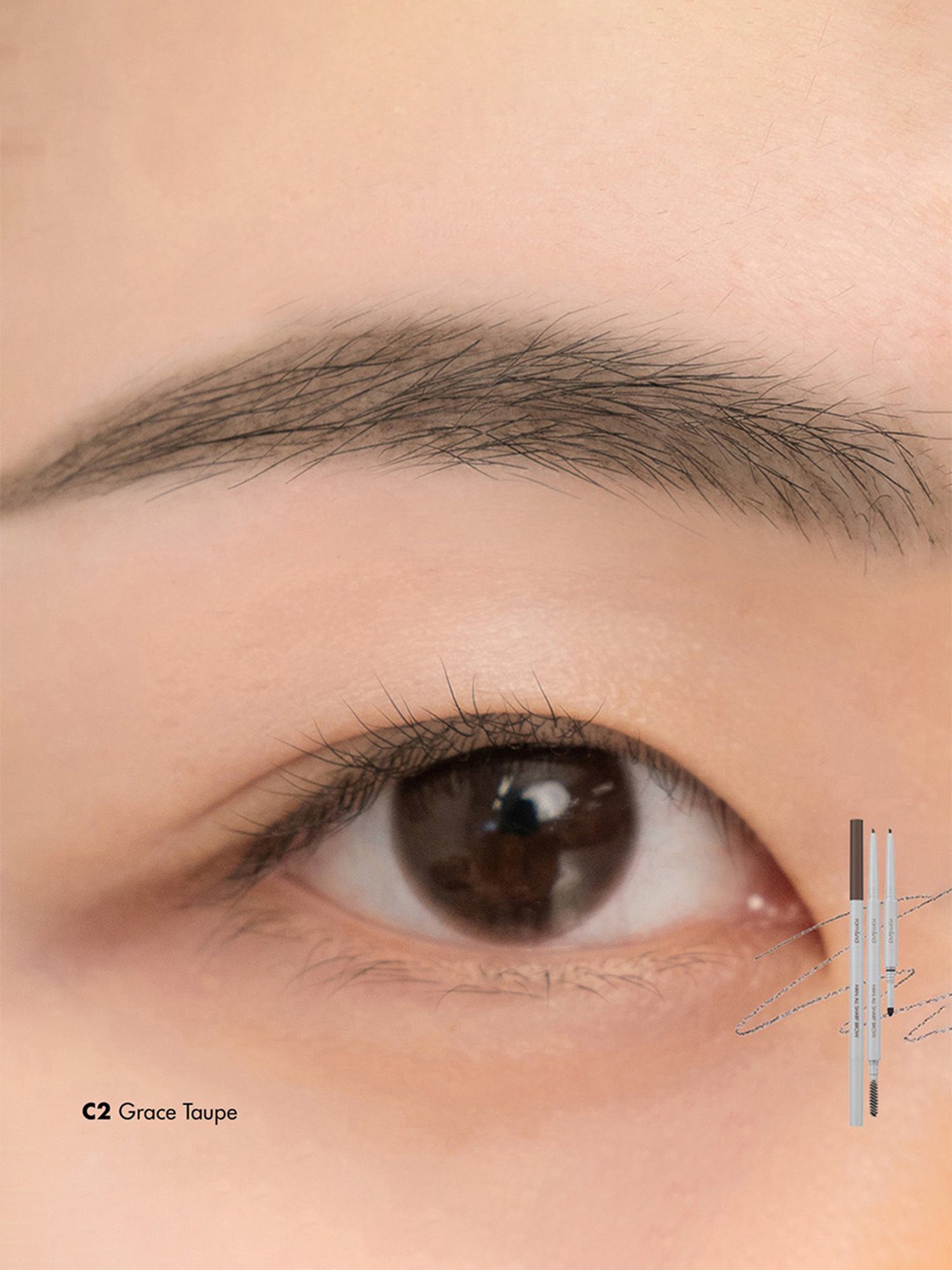 Rom&nd Han All Sharp Brow C2 Grace Taupe - 0.24 gm