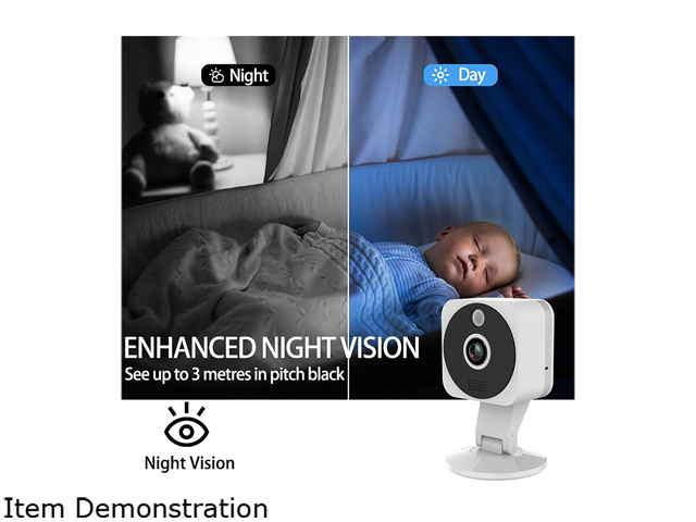 Inland NexHT Security Camera 1080p Full Wireless IP Surveillance System with Zoom, Night Vision, Two-Way Audio, Cloud Storage, Motion Alerts