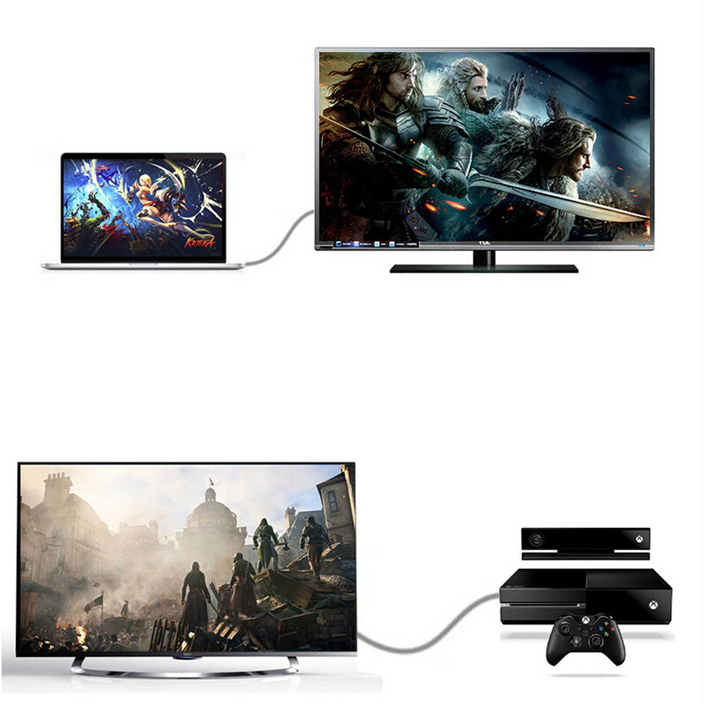 2m 6ft High Speed 4K HDMI Cable Male to Male Nylon Braided, 24K Gold Plated, Aluminum Alloy Cover, Supports 4Kx2K Ultra HD 3D 1080p Ethernet and Audio Return.