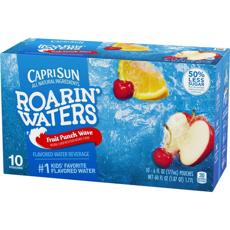 Capri Sun Roaring Waters Fruit Punch Pack - 10pk/6 fl oz Pouches