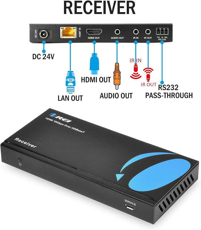 OREI 4K 1 in 2 Out HDMI Splitter 4:4:4 8-bit - HDMI 2.0, HDCP 2.2, 18 Gbps, 4K @ 60Hz HDMI Duplicator/Distributor UltaHD High Resolution Down Scaler 1x2 (UHDS-102C)
