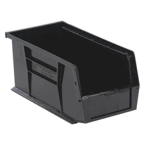 QUANTUM STORAGE SYSTEMS QUS230BK Black Hang and Stack Bin, 10-7/8"L x 5-1/2"W x