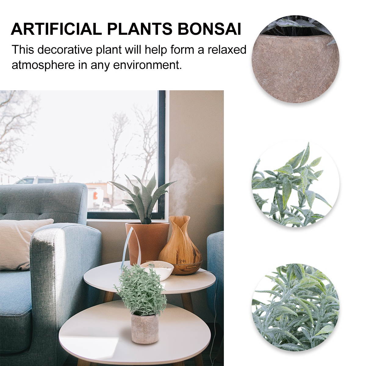 Simulation Green Plant Pot Decoration Artificial Green Plant Pot Home Decor