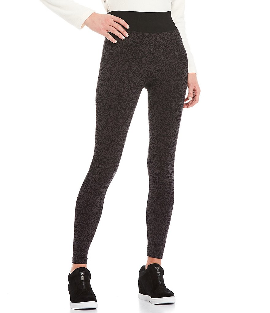 Aventura Shavonne Printed Jacquard Stretch Pull-On Leggings