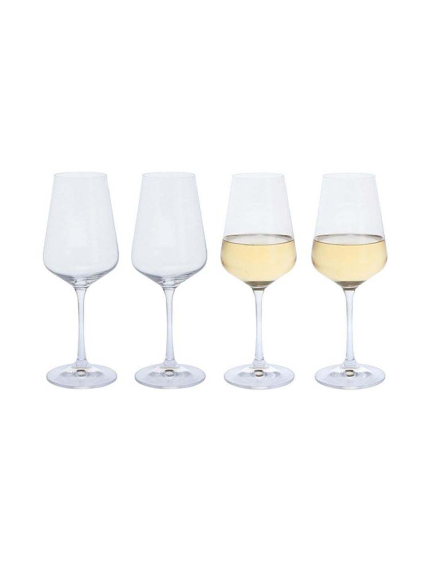 DARTINGTON Crystal Cheers White Wine Glasses (350 ml) - Set of 4