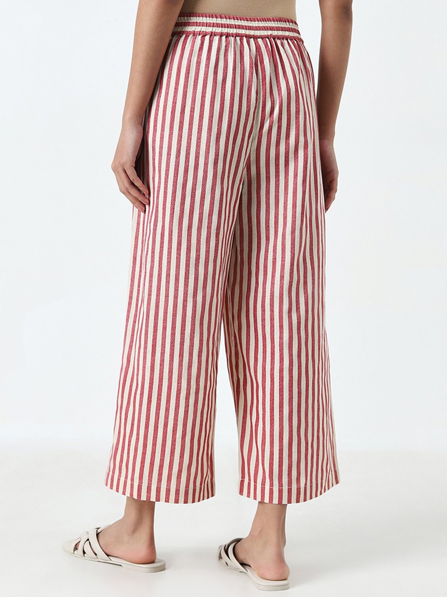 Castle Black Embroidered Palazzos