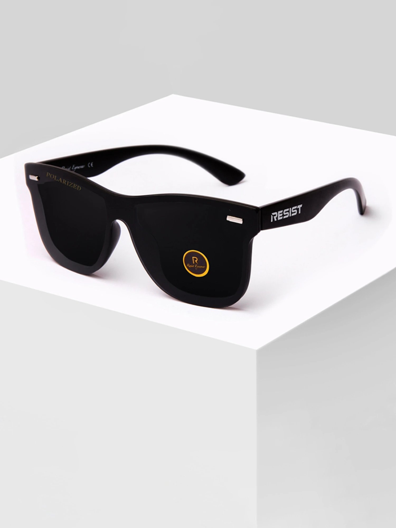 Resist Eyewear Black Polarized Unisex Sunglasses