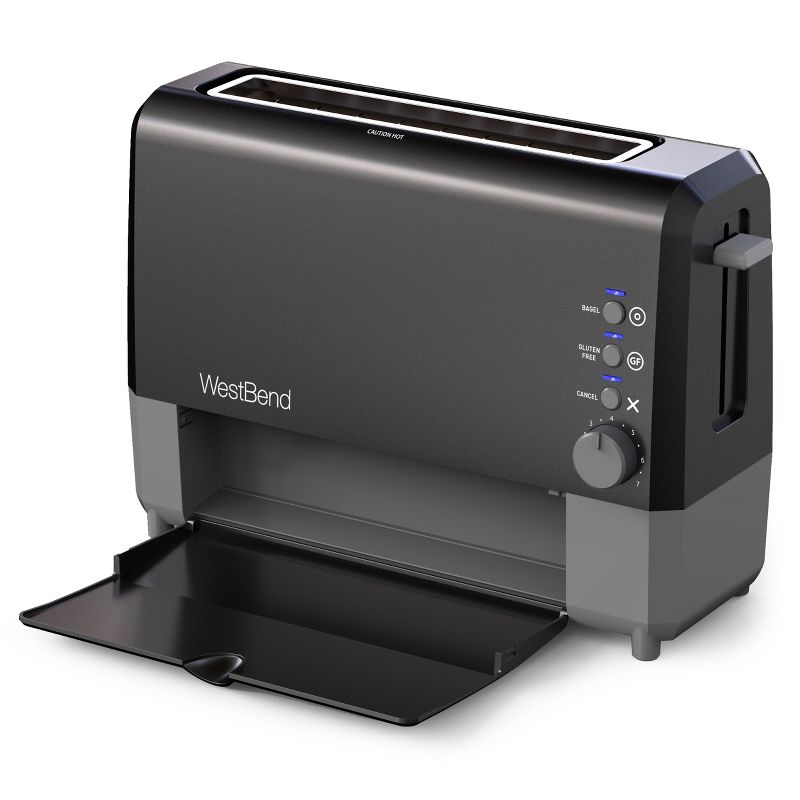 West Bend 2 Slice QuickServe Toaster - Black
