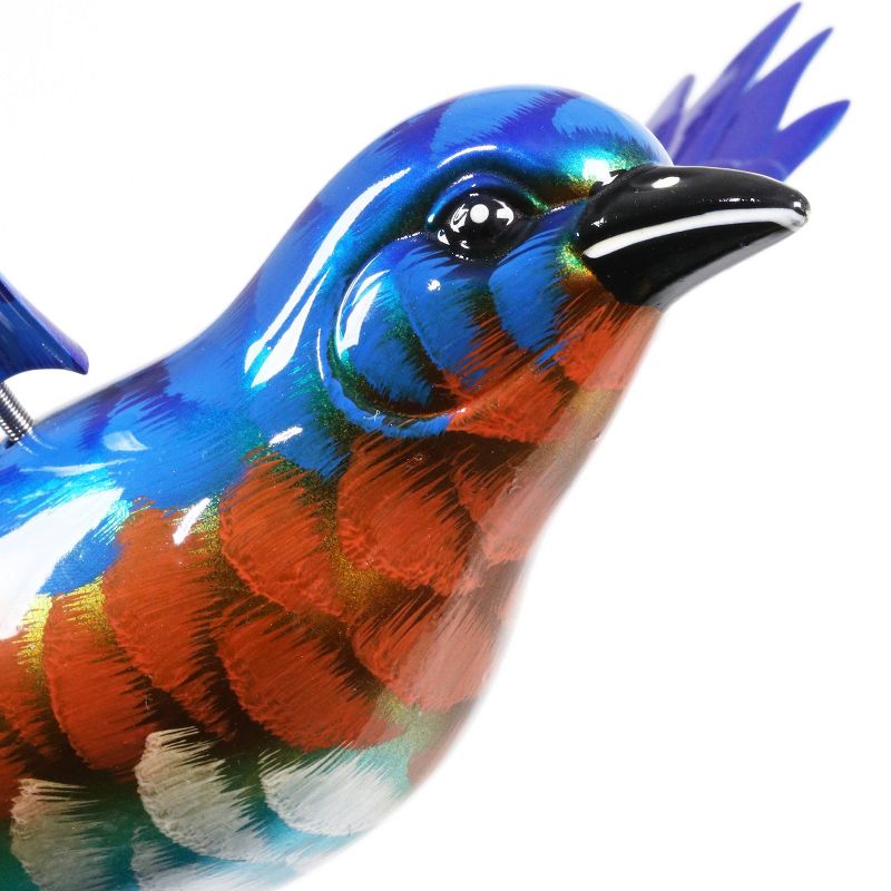 2pk 11" Plastic and Metal Windy Wings Bluebird Stakes Red - Exhart