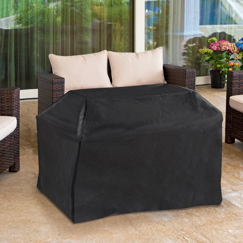 Faux Stone Propane Fire Table Gray - Sunbeam