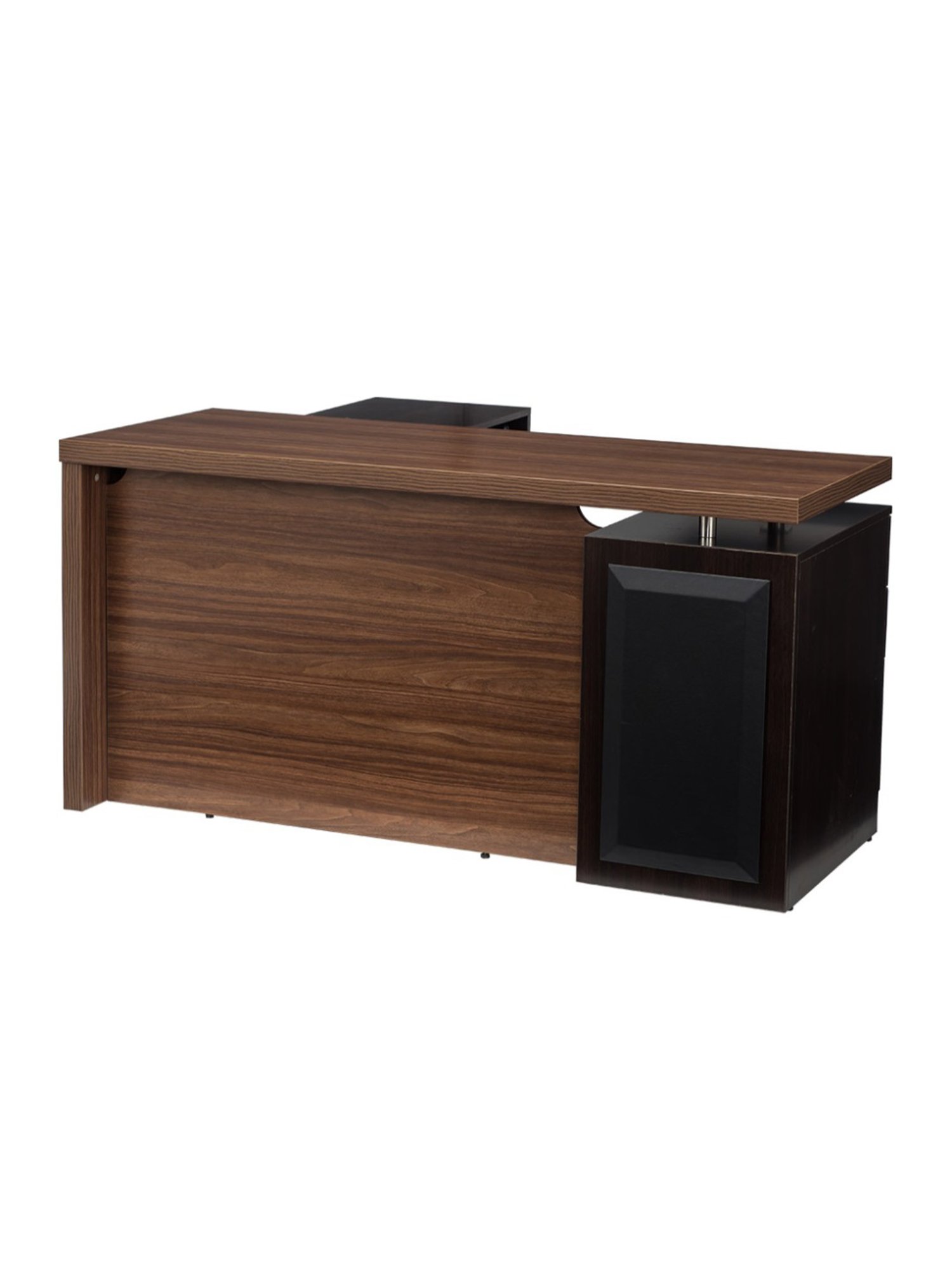Durian Clint Classic Walnut Brown Engineered Wood Managerial Desk