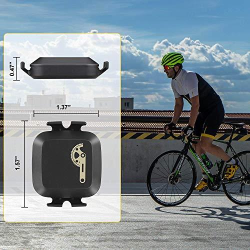 Speed Cadence Sensor ANT+ Bluetooth Technology Wireless Waterproof for iPhone Android and Bike Computers