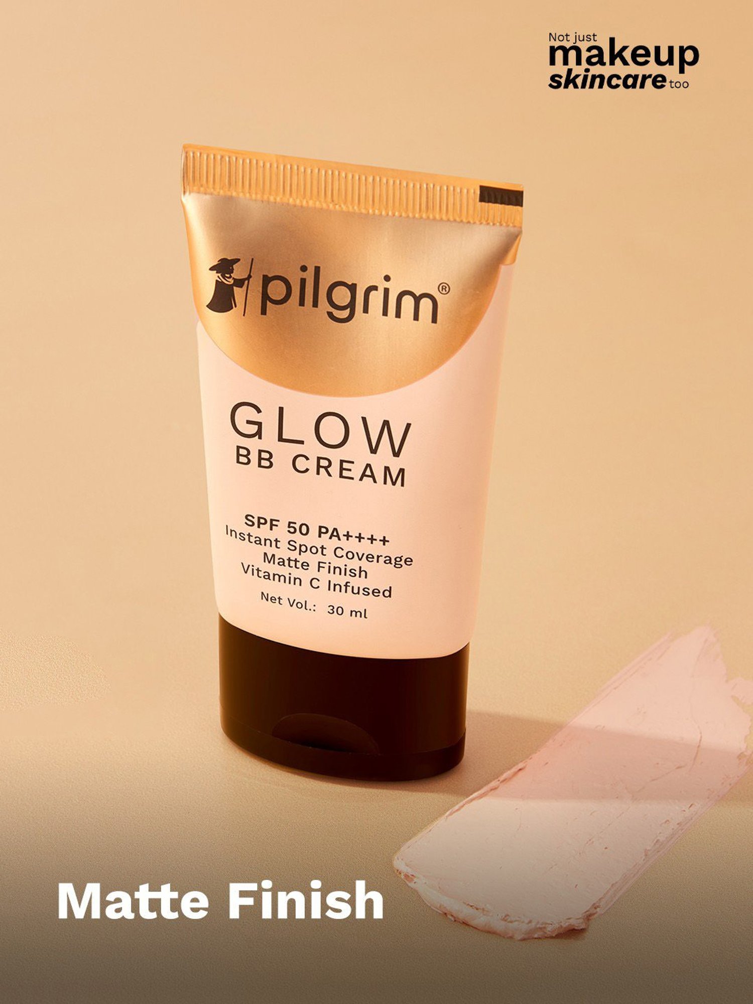 PILGRIM Glow BB Cream SPF 50 PA++++ 05 Almond Glow - 30 ml