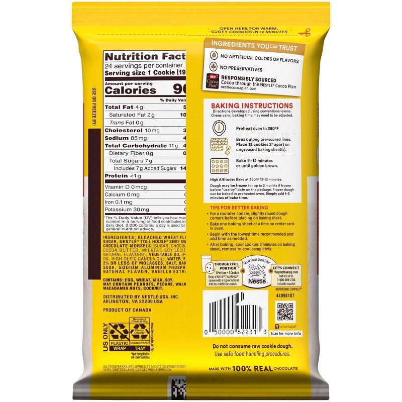 Nestle Tollhouse Chocolate Chip Cookie Dough - 16.5oz