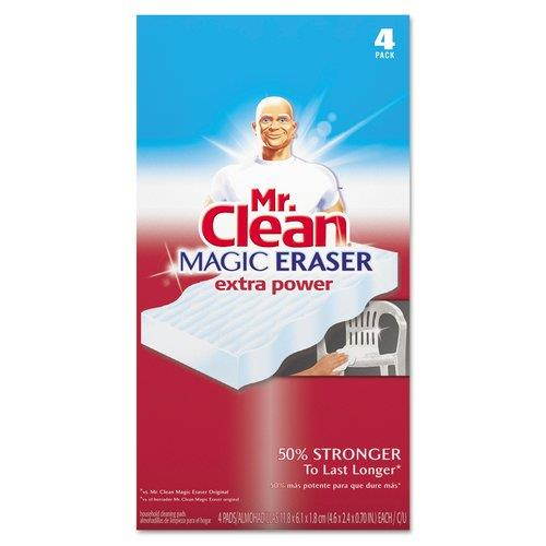 Mr. Clean Magic Eraser Extra Power 4 3/5" x 2 2/5" 4/Box 82038