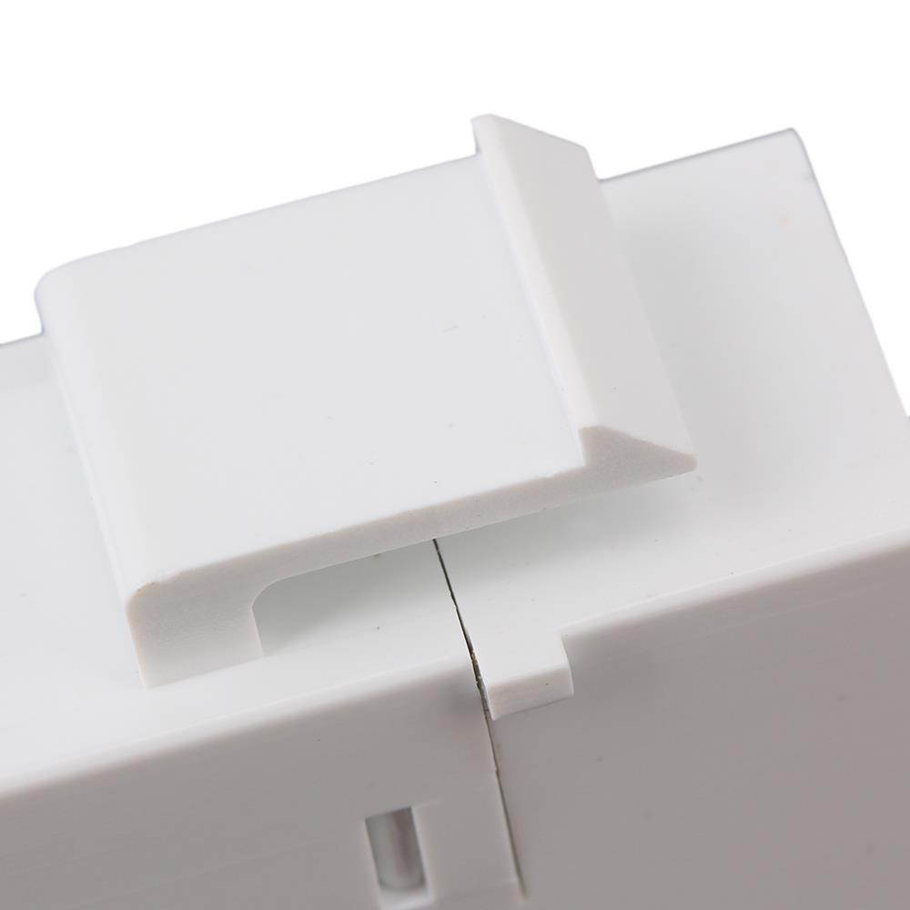 BQLZR 25 Piece Cat6 RJ45 Ethernet Inline Jack Coupler Keystone Latch Female to Female