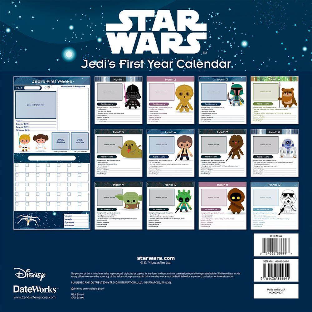 Star Wars Jedi's First Year Calendar