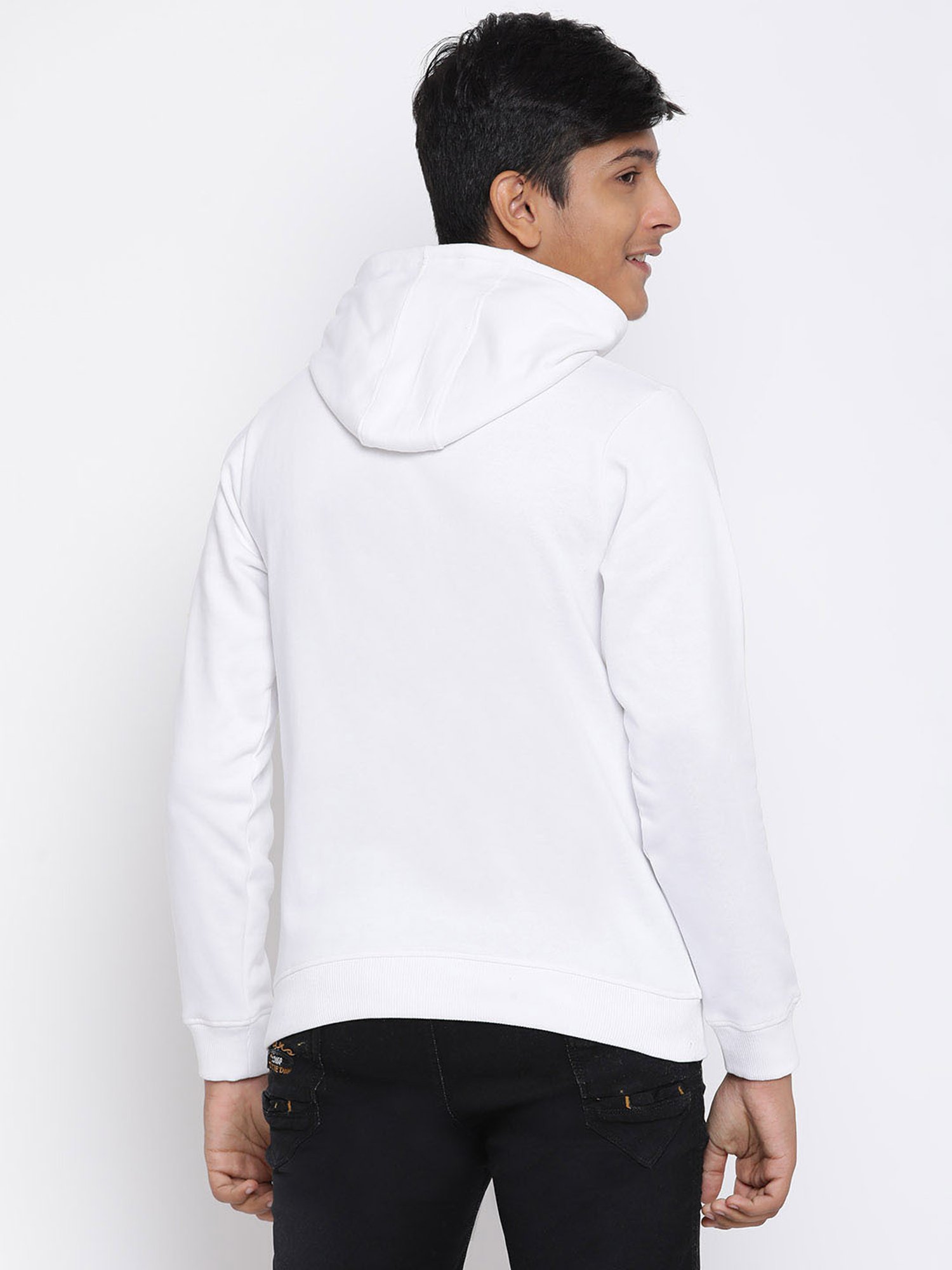 Lil Tomatoes Kids White Printed Full Sleeves Sweatshirt